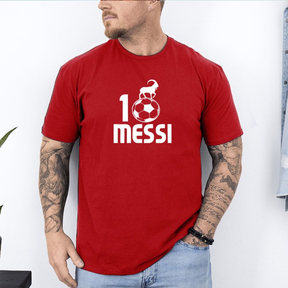 Lionel Messi Heat Pressed Graphic Tee | Men’s Soccer Shirt S-2XL
